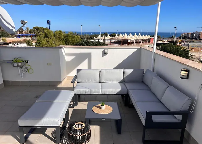 Villa Punta Prima 3 Bedrooms And Solarium Sea View Torrevieja