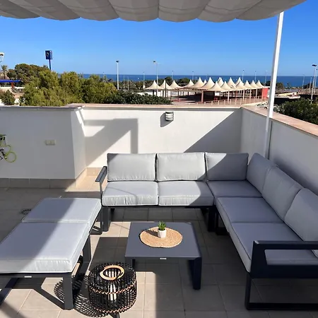 Villa Punta Prima 3 Bedrooms And Solarium Sea View Torrevieja